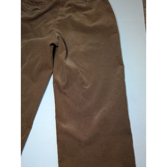 Vtg Polo Ralph Lauren Pants Mens 38x29 -Hemmed- Dark Brown Corduroy Trousers 90s - Picture 9 of 16